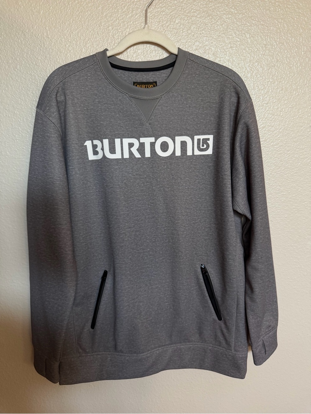 Burton DRYRIDE Men’s Gray Crewneck Sweatshirt Medium